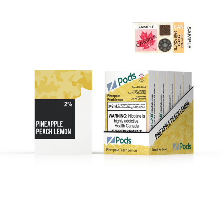 Pineapple Peach Lemon Zpods S-Pod (STLTH) 3-pack