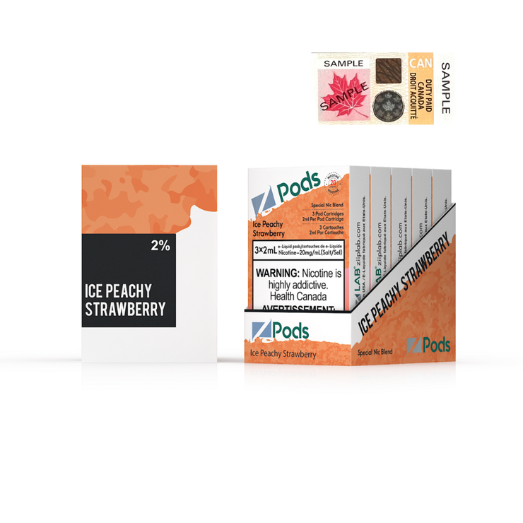 Ice Peachy Strawberry Zpods S-Pod (STLTH) 3-pack