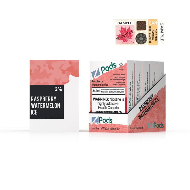 Raspberry Watermelon Ice Zpods S-Pod (STLTH) 3-pack