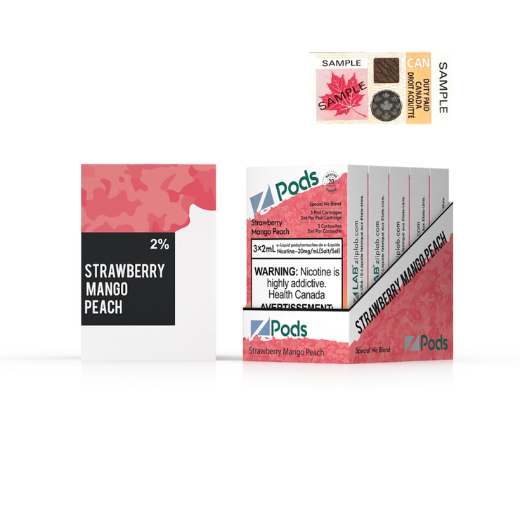 Strawberry Mango Peach Zpods S-Pod (STLTH) 3-pack