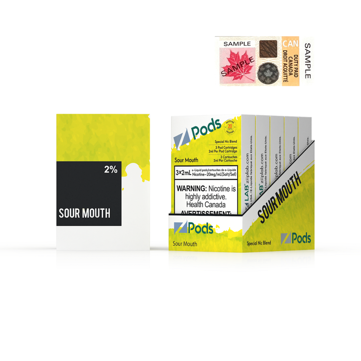 Sour Mouth Zpods S-Pod (STLTH) 3-pack