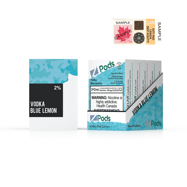 Vodka Blue Lemon Zpods S-Pod (STLTH) 3-pack