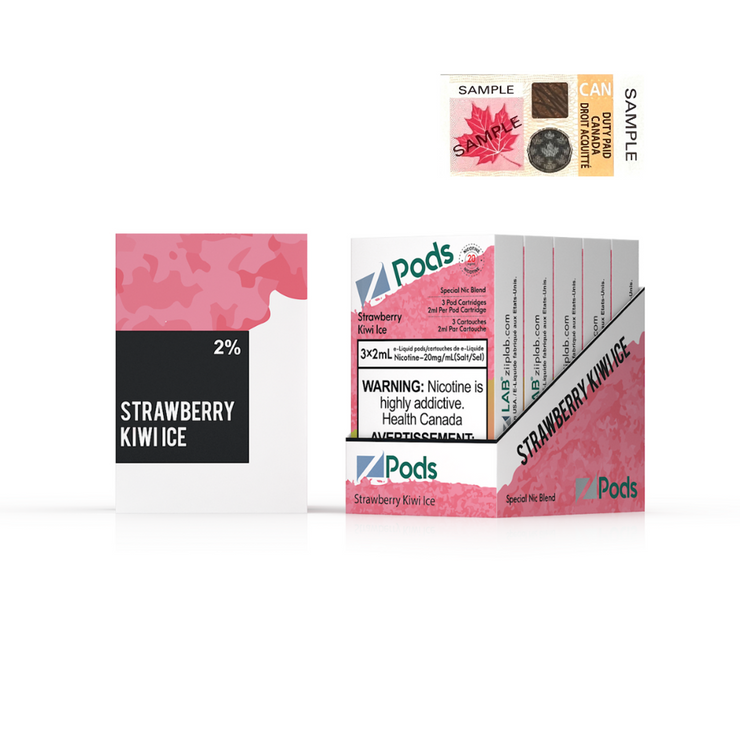 Strawberry Kiwi Ice Zpods S-Pod (STLTH) 3-pack