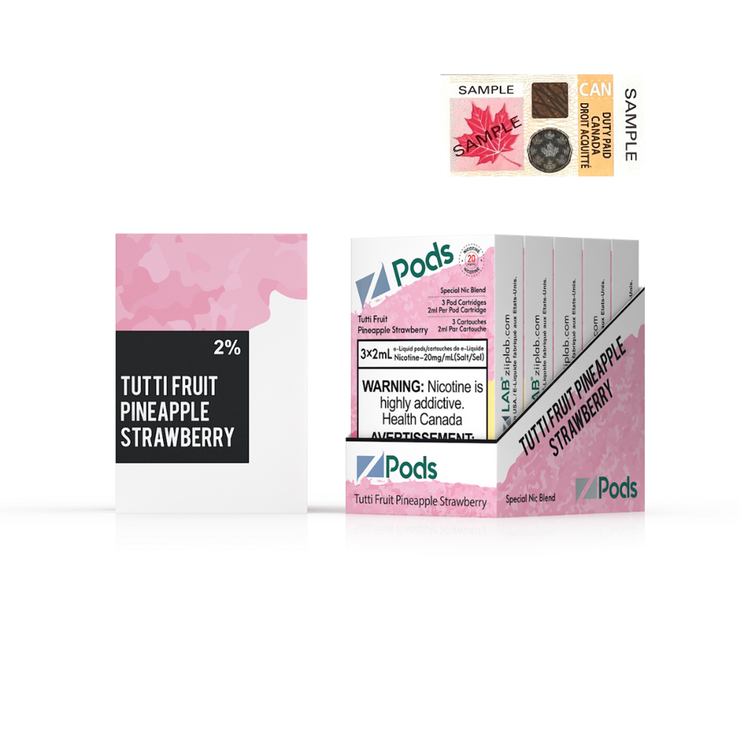 Tutti Fruit Pineapple Strawberry Zpods S-Pod (STLTH) 3-pack