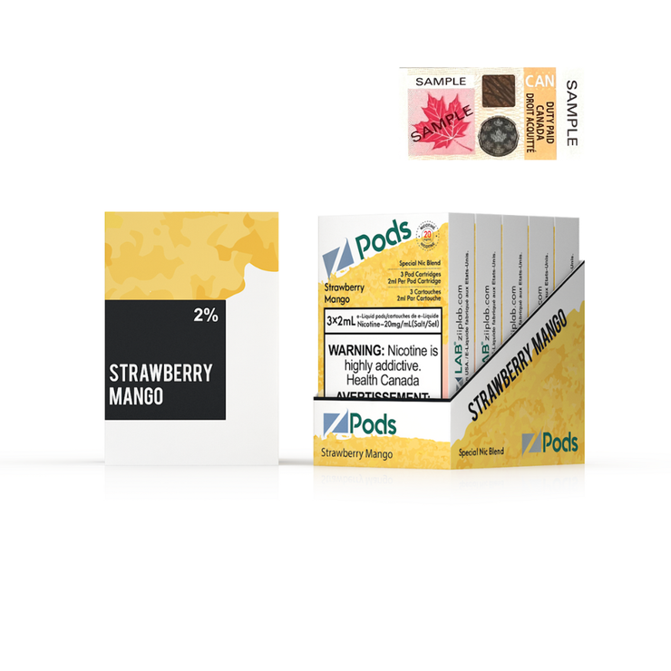 Strawberry Mango Zpods S-Pod (STLTH) 3-pack