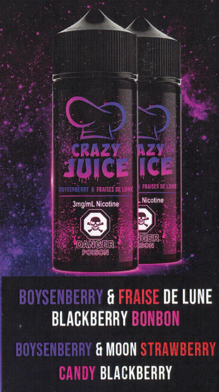 Boysenberry & Moon Strawberry 100mL - by Crazy Juice