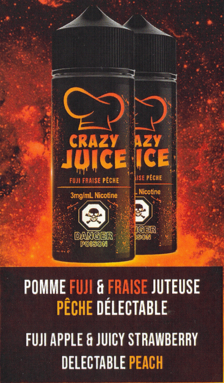 Fuji, Strawberry & Peach 100mL - by Crazy Juice