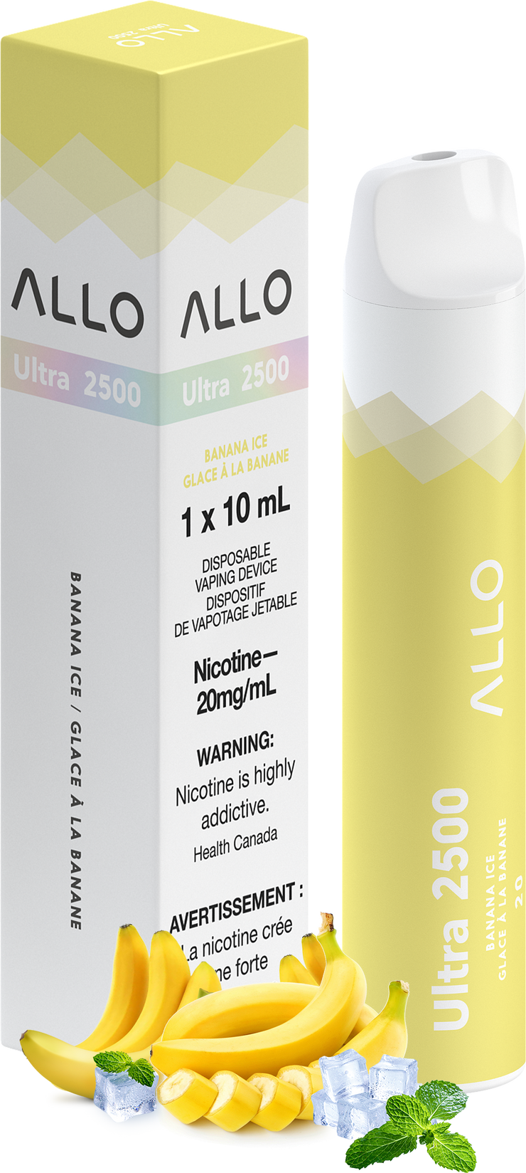 Banana Ice Allo Ultra 2500 Puff Disposable Vape