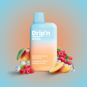 Raspberry Peach Mango Ice - Drip'n by Envi 5000p Rechargeable Disposable Vape