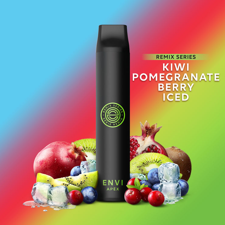 Kiwi Pomegranate Berry Iced - ENVI Apex Remix 2500 Puff Disposable Vape