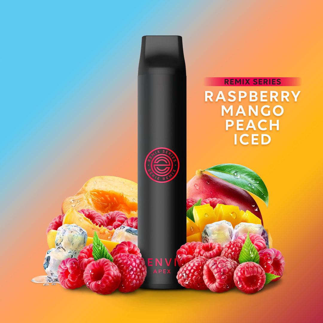 Raspberry Mango Peach Iced - ENVI Apex Remix 2500 Puff Disposable Vape