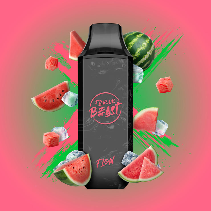 Weekend Watermelon Iced - Flavour Beast Flow 4000p Rechargeable Disposable Vape