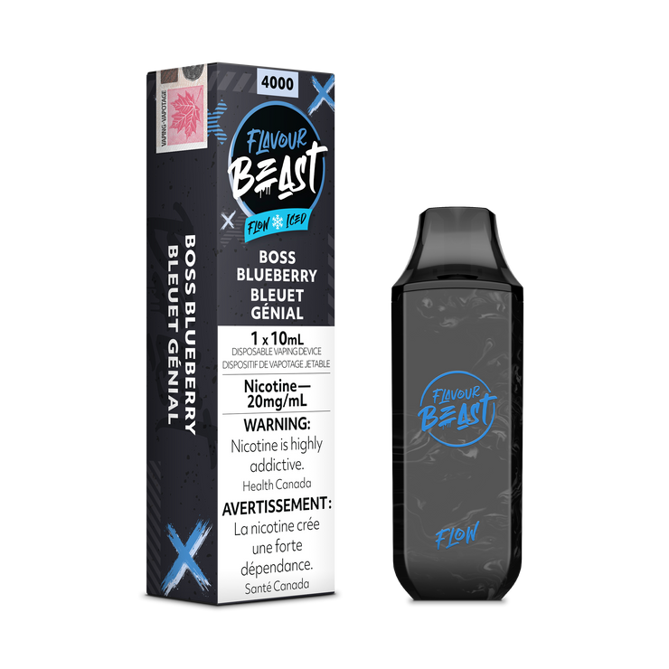 Boss Blueberry Iced - Flavour Beast Flow 4000p Rechargeable Disposable Vape