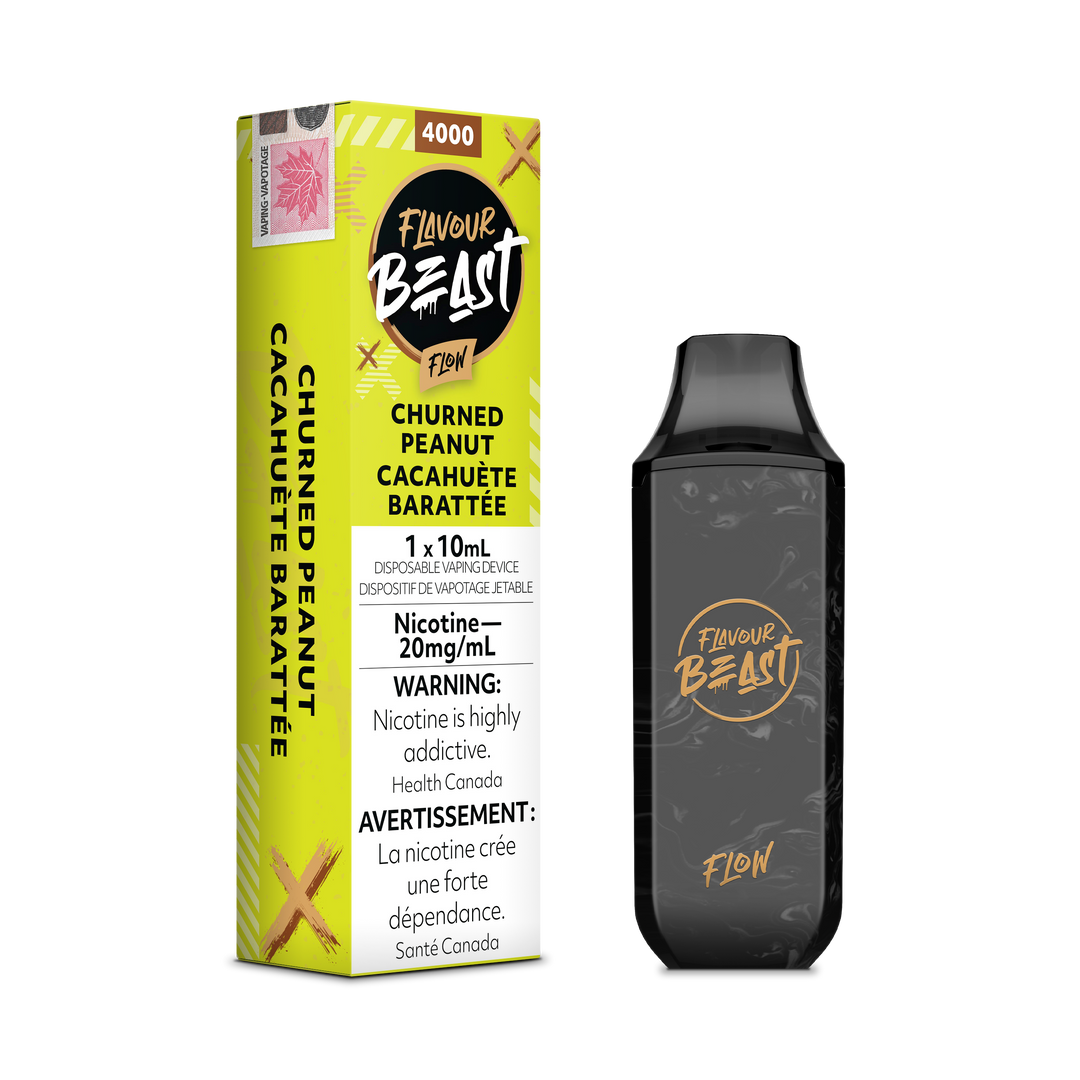 Churned Peanut - Flavour Beast Flow 4000p Rechargeable Disposable Vape [Federal Stamp]