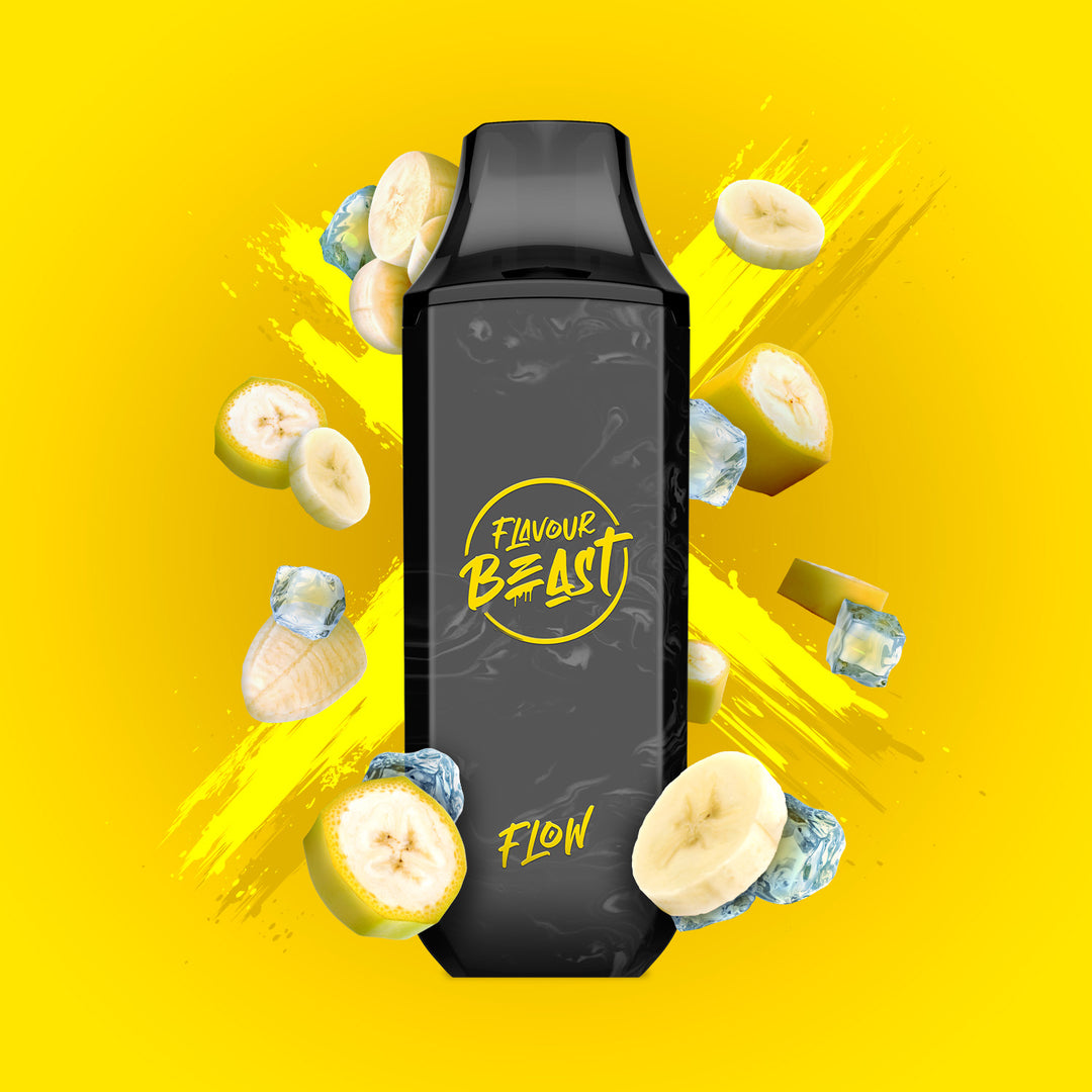 Bussin' Banana Iced - Flavour Beast Flow 4000p Rechargeable Disposable Vape