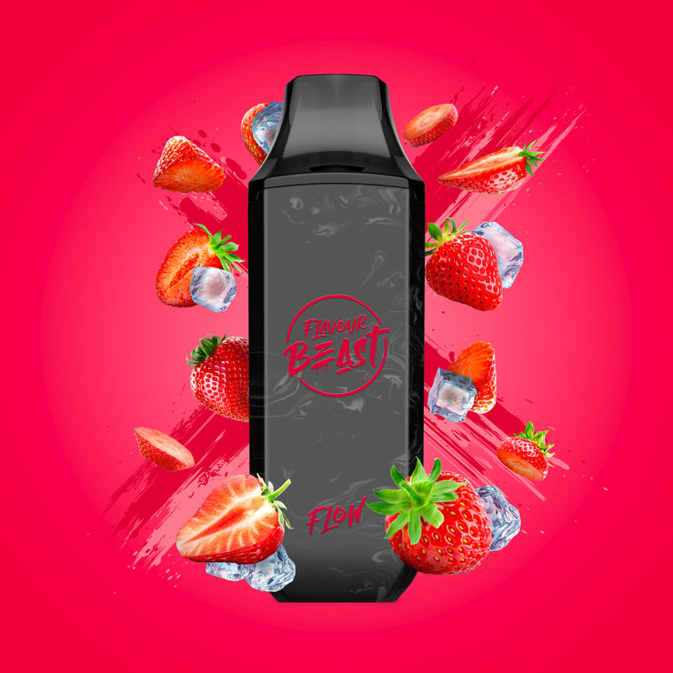 Sic Strawberry Iced - Flavour Beast Flow 4000p Rechargeable Disposable Vape Vape