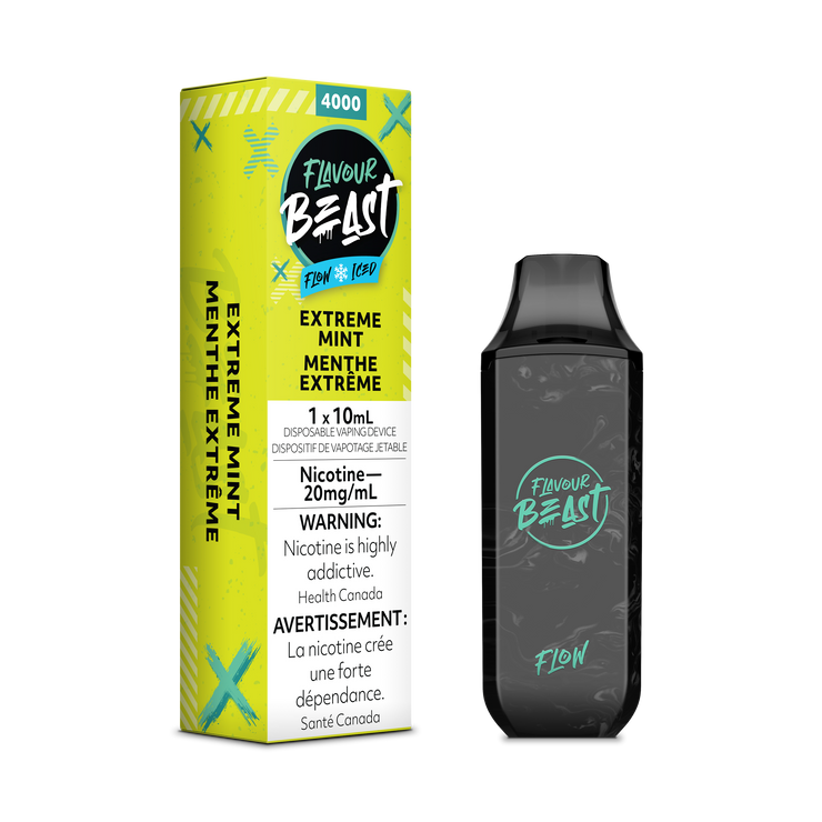 Extreme Mint Iced - Flavour Beast Flow 4000p Rechargeable Disposable Vape