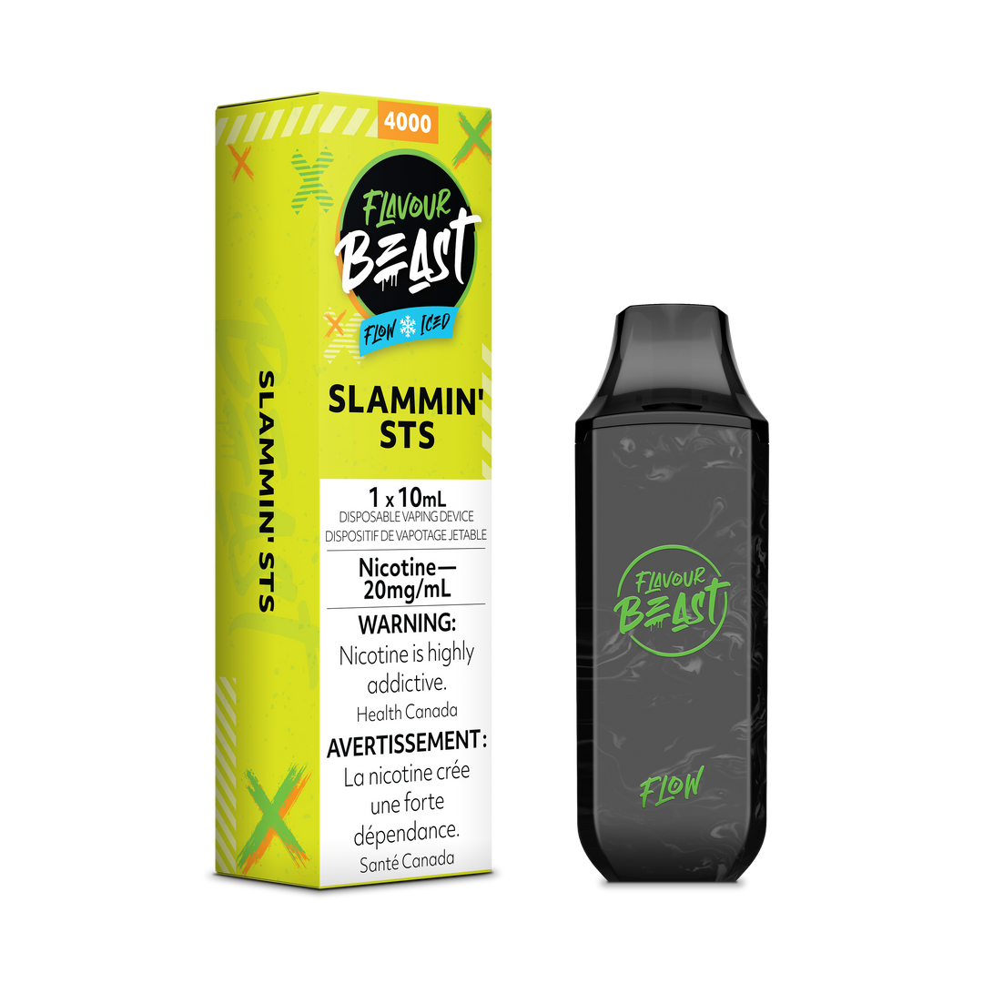 Slammin' STS (Sour Snap) - Flavour Beast Flow 4000p Rechargeable Disposable Vape