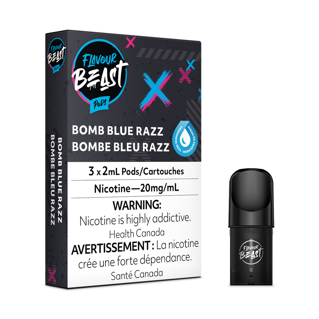 Bomb Blue Razz - Flavour Beast S-Pods (STLTH) 3-pk