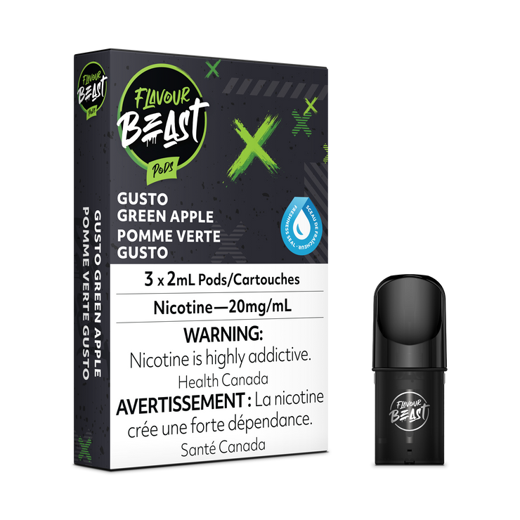 Gusto Green Apple - Flavour Beast S-Pods (STLTH) 3-pk