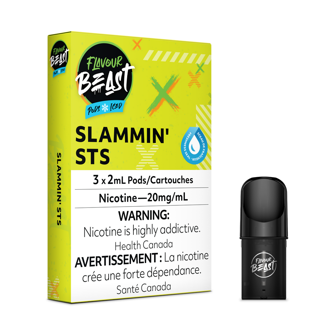 Slammin' STS Iced - Flavour Beast S-Pods (STLTH) 3-pk