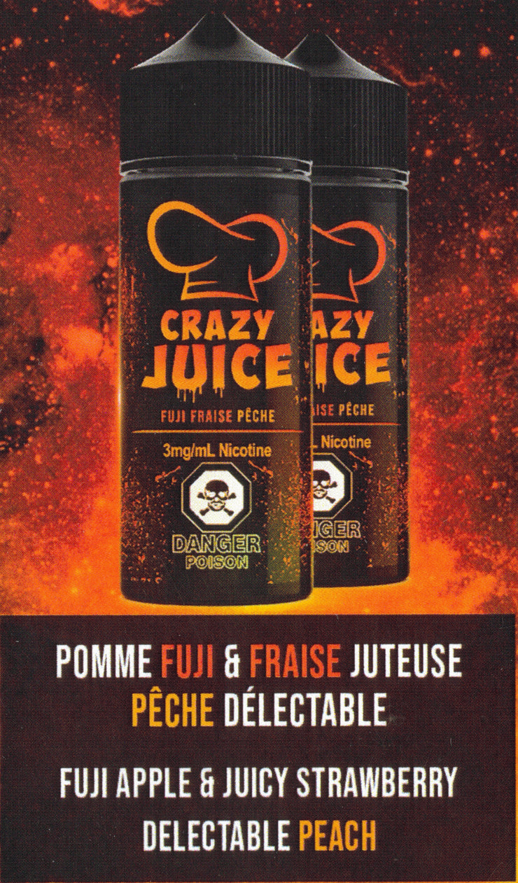 Fuji, Strawberry & Peach Salt - by Crazy Juice
