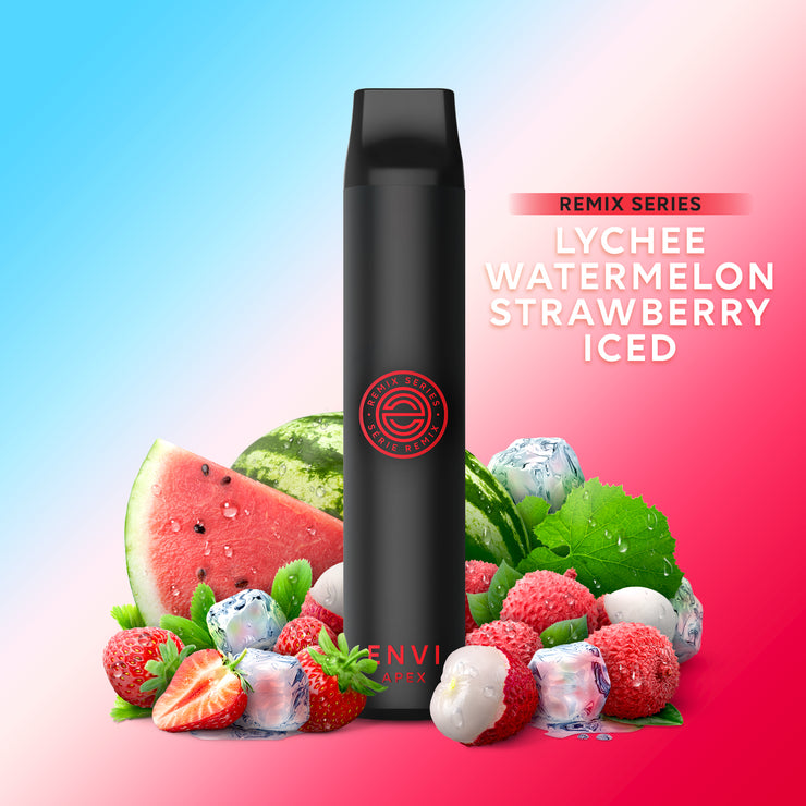 Lychee Watermelon Strawberry Iced - ENVI Apex Remix 2500 Puff Disposable Vape
