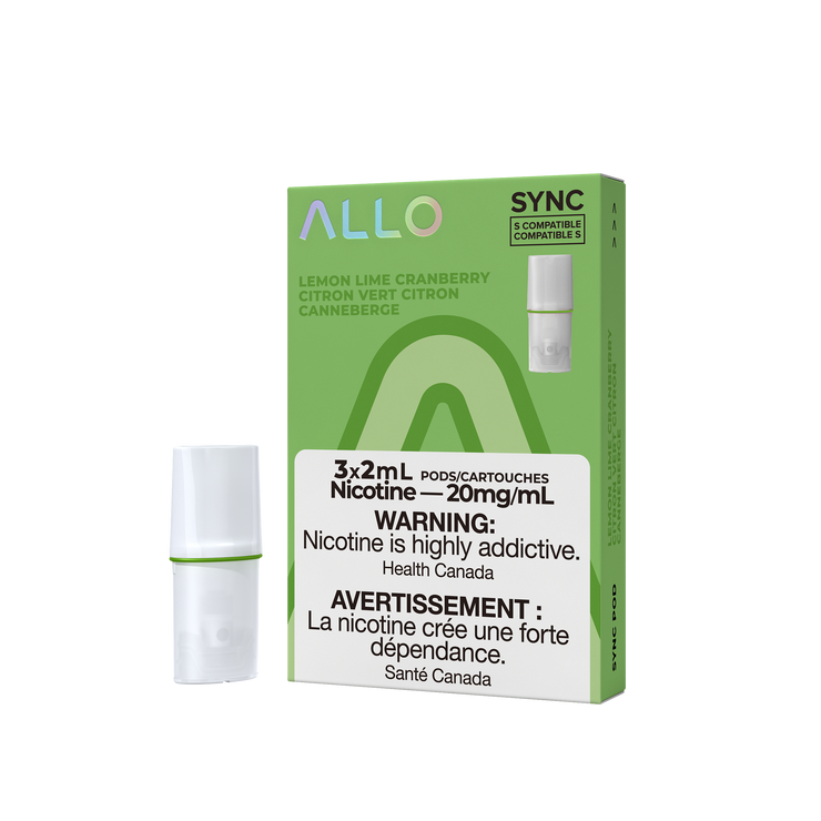 Lemon Lime Cranberry Allo Sync Pods 3-Pack