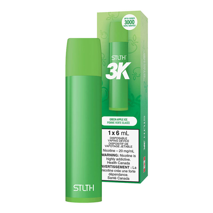 Green Apple Ice - STLTH 3K Disposable Vape