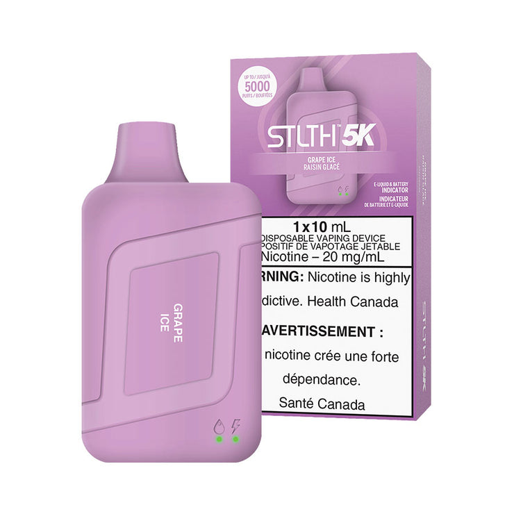 Grape Ice - STLTH 5K Rechargeable Disposable Vape