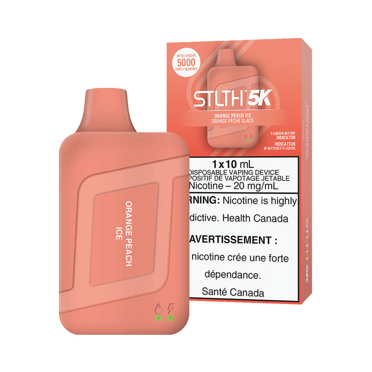 Orange Peach Ice - STLTH 5K Rechargeable Disposable Vape