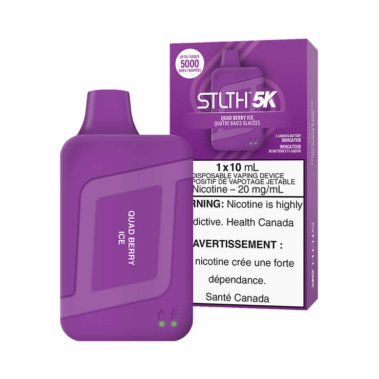 Quad Berry Ice - STLTH 5K Rechargeable Disposable Vape