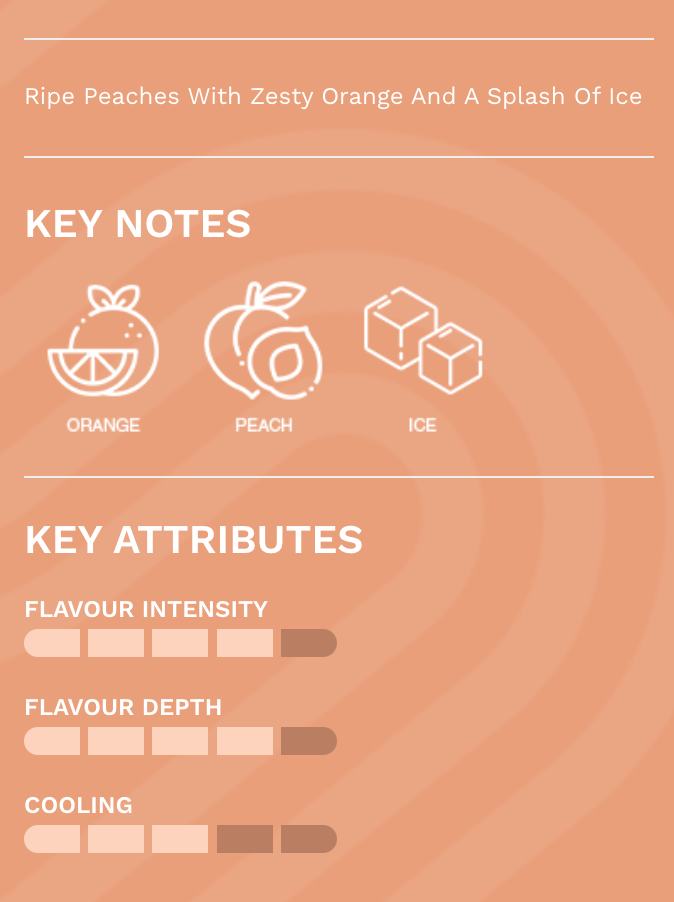Orange Peach Ice - STLTH 5K Rechargeable Disposable Vape