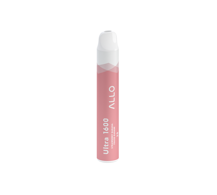 Strawberry Banana Allo Ultra 1600 Puff Disposable Vape