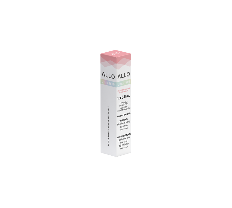 Strawberry Banana Allo Ultra 1600 Puff Disposable Vape