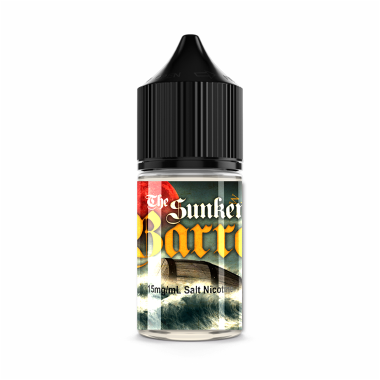 The Sunken Barrel Salt (Irish Cream Coffee, Almond, Coconut, Brandy, Tobacco) - by Sub Ohm Invasion