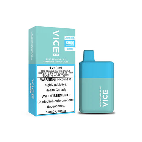 Blue Raspberry Ice - VICE Box 6000p Rechargeable Disposable Vape