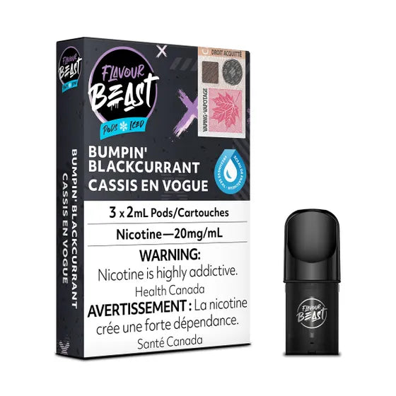 Bumpin' Blackcurrant Iced - Flavour Beast S-Pods (STLTH) 3-pk [Federal Stamp]